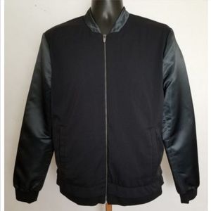 Zara Man Bomber Jacket Men’s Navy Blue Lightweight